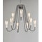 Maxim Lighting Haven 9-Light 27" Wide Black / Satin Nickel Chandelier 11737BKSN - alternate 2
